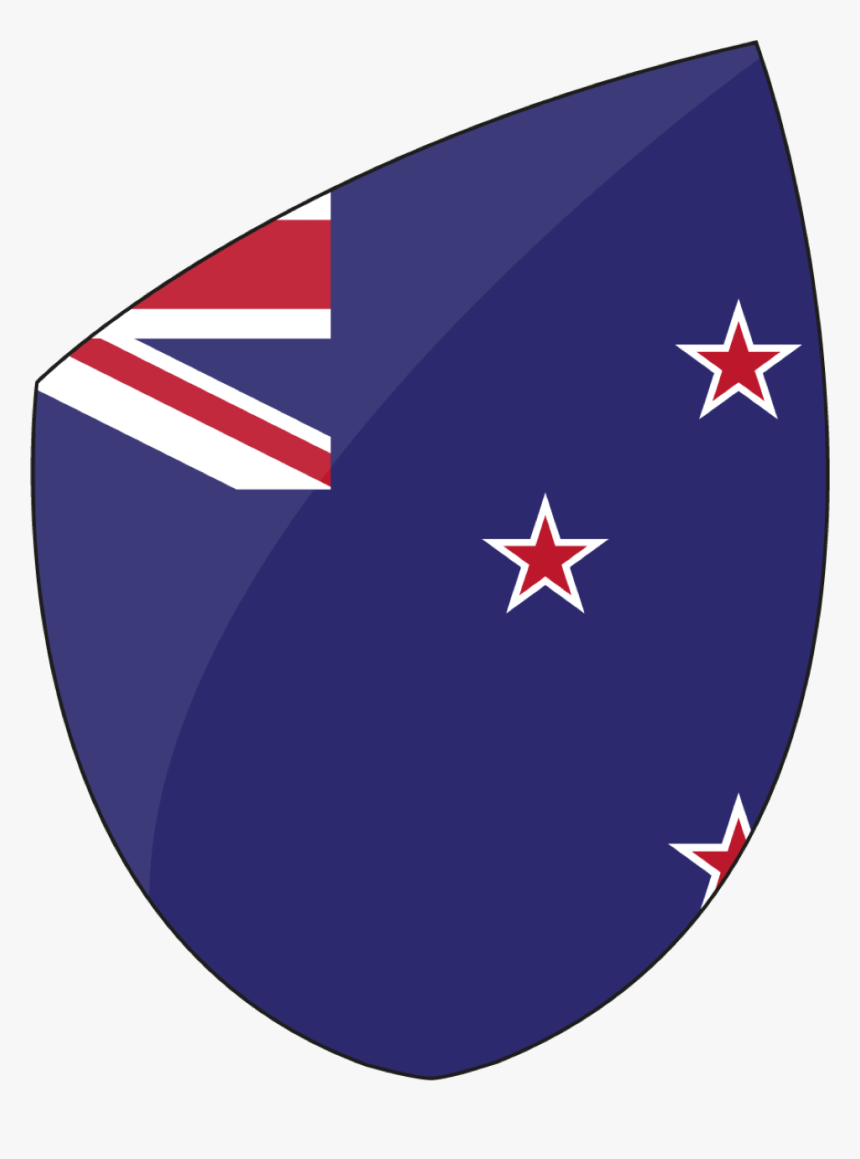 Rugby World Cup - New Zealand Flag Shield Png, Transparent Png, Free Download