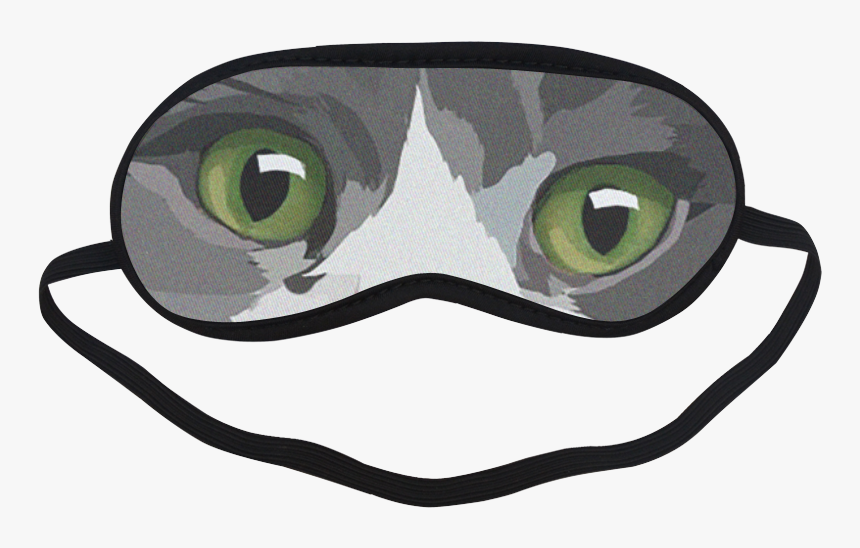 Transparent Sleeping Cat Png - Eye Mask Sleep Mask Png, Png Download, Free Download