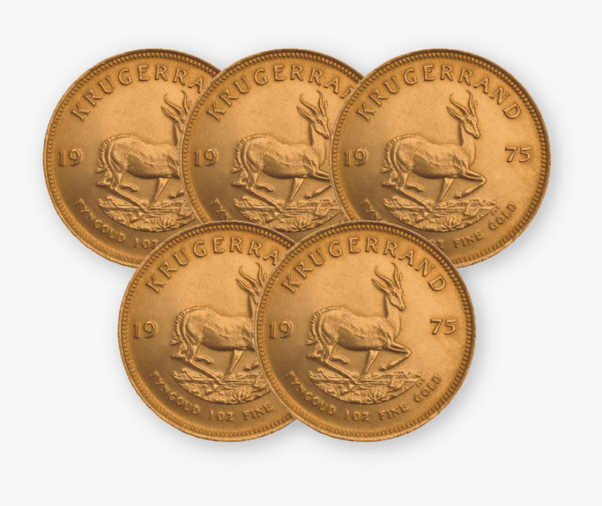 Best Value Gold Krugerrand 5 Coin Bundle - Cash, HD Png Download, Free Download