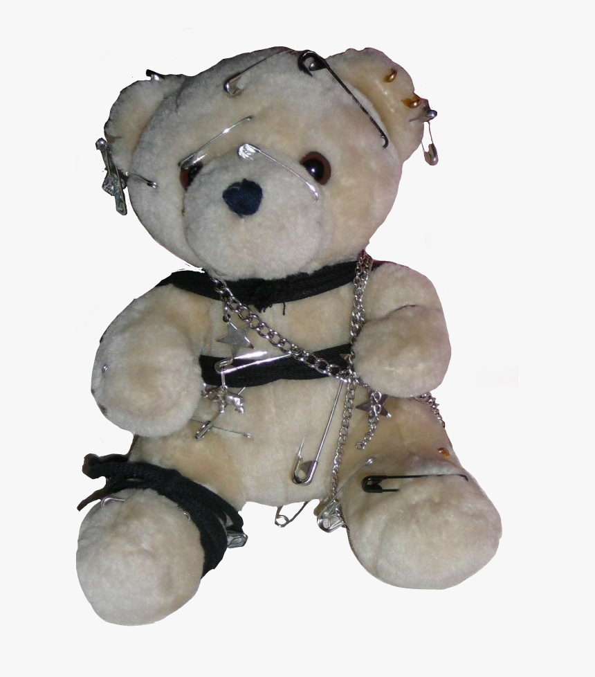 #goth #cyber #cybergoth #edgy #aesthetic #teddy Bear - Goth Grunge Aesthetic Png, Transparent Png, Free Download