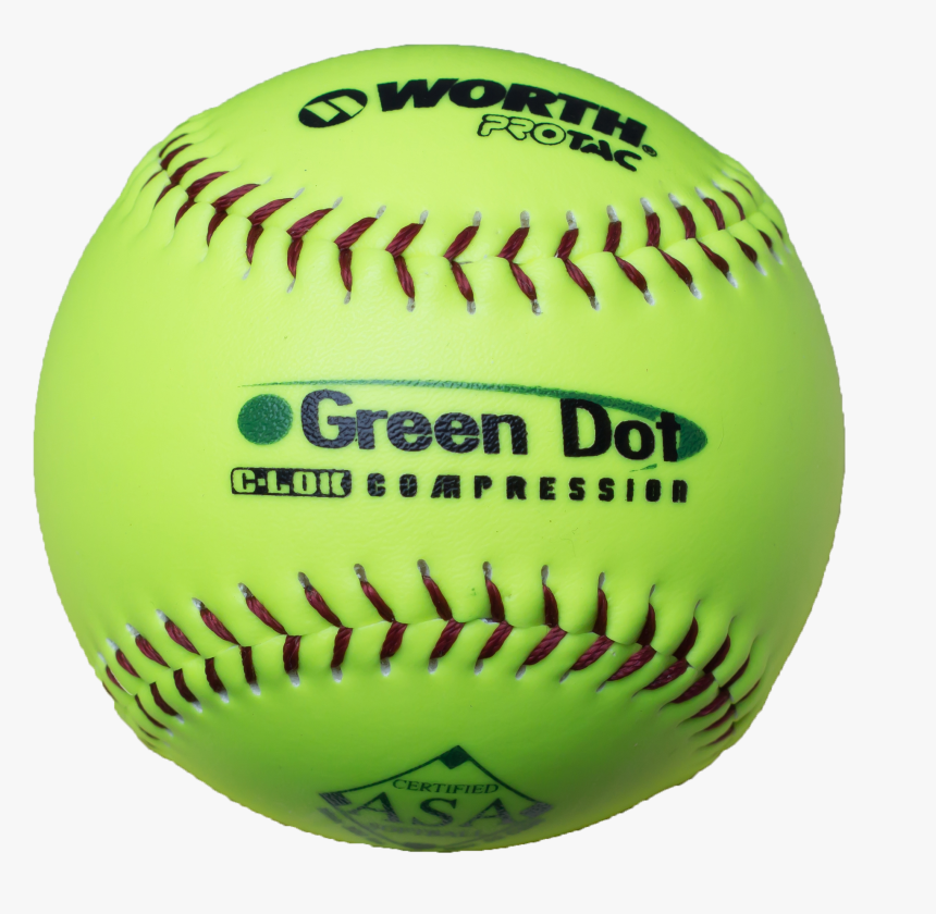 Worth Protac 52/300 Asa Green Dot - Asa Softballs, HD Png Download, Free Download