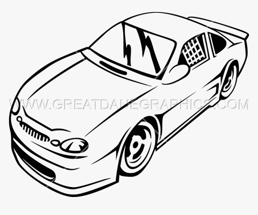 Transparent Car Drawing Png - Car Race Art Drawing, Png Download, Free Download