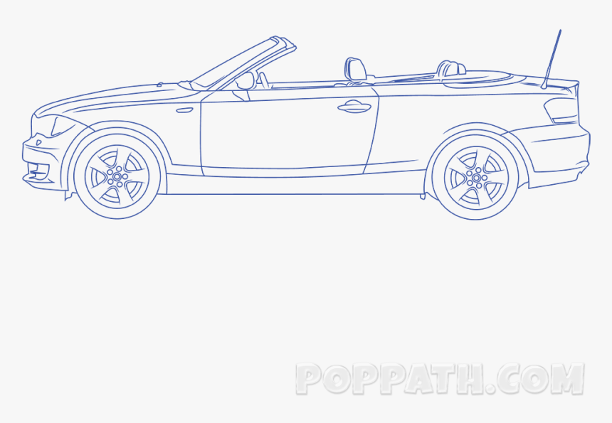 Transparent Car Drawing Png - Convertible, Png Download, Free Download