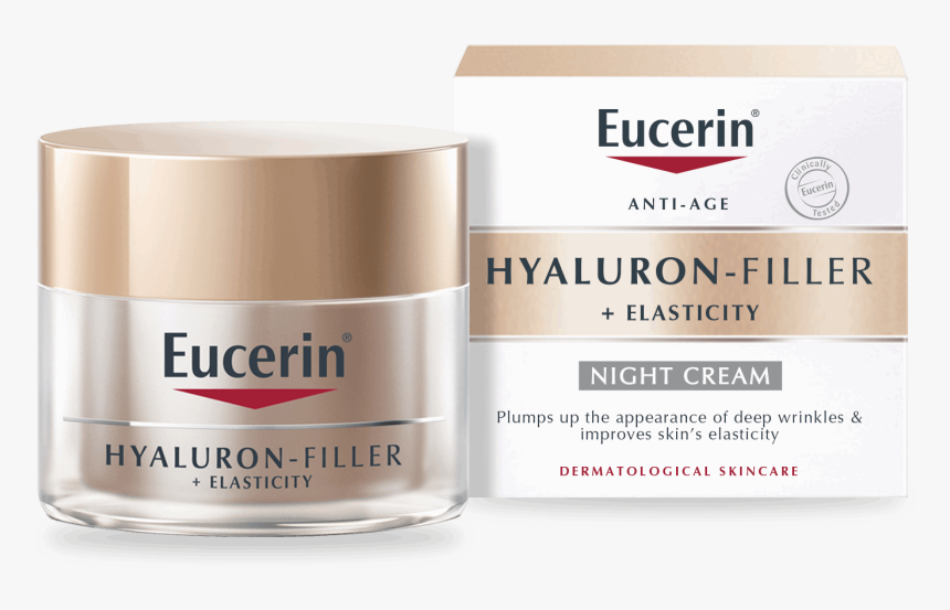 Anti-ageing Night Cream For Mature Skin - Eucerin Hyaluron Filler Night Cream 50ml, HD Png Download, Free Download