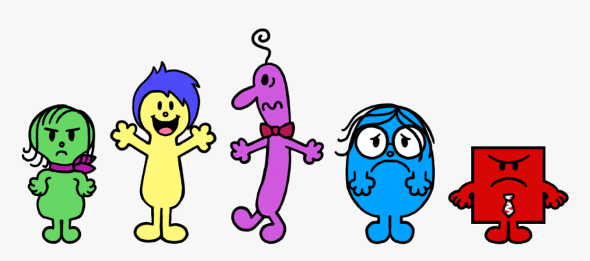 The Emotions From Disney& Pixar"s Inside Out In The - Mr Men Little Miss Somersault, HD Png Download, Free Download
