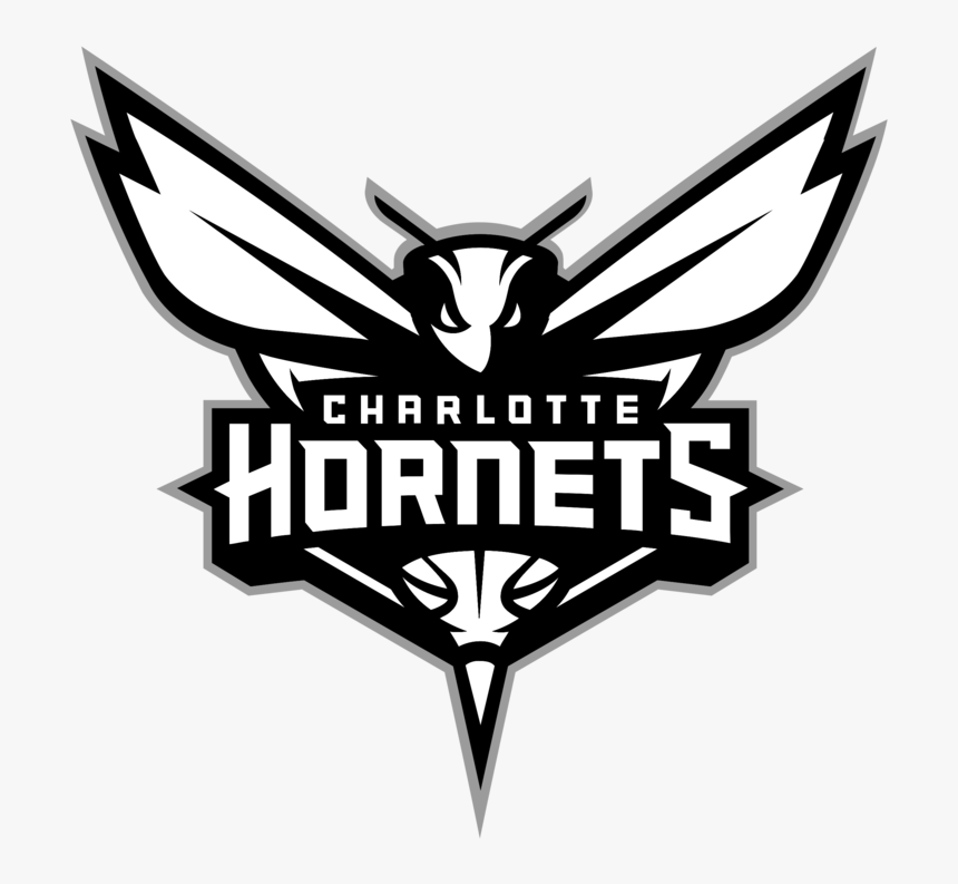 Charlotte Hornets Logo Black - Charlotte Hornets Logo White, HD Png Download, Free Download