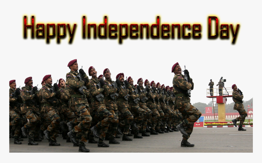 Happy Independence Day Png , Png Download - Independence Day With Army, Transparent Png, Free Download