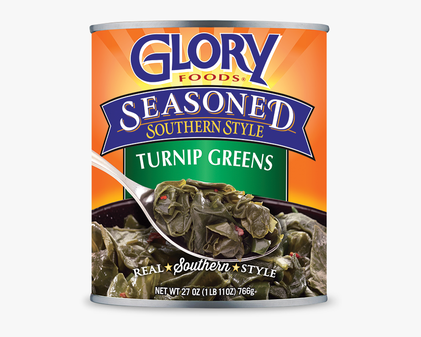 Seasoned Turnip Greens - Glory Turnip Greens, HD Png Download, Free Download