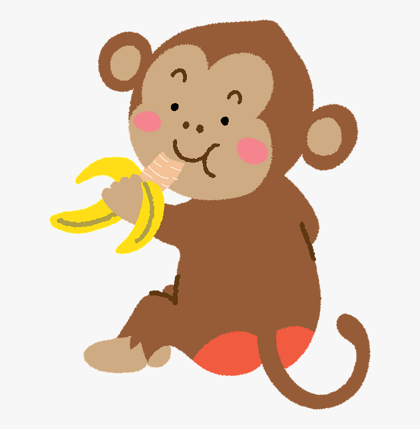 Monkey Animal Banana Clipart - Osaru, HD Png Download, Free Download