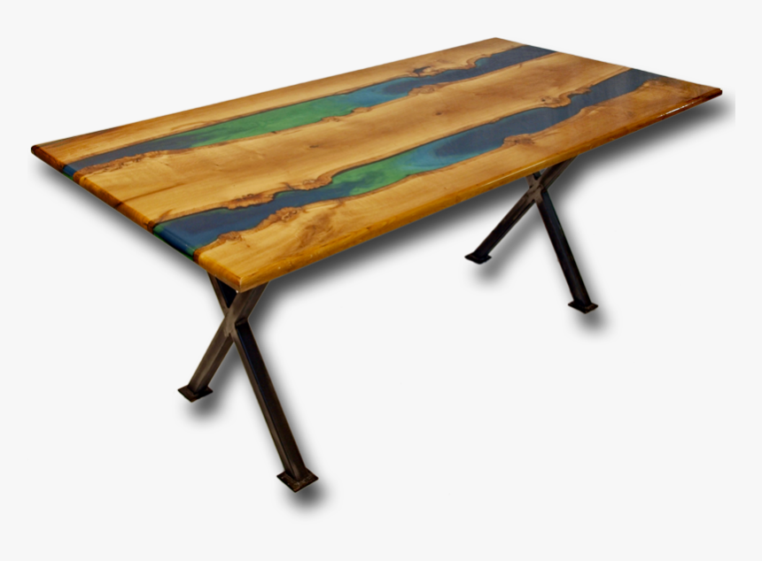 Resin Dining Table Png , Png Download - Wood Table Resin Png, Transparent Png, Free Download