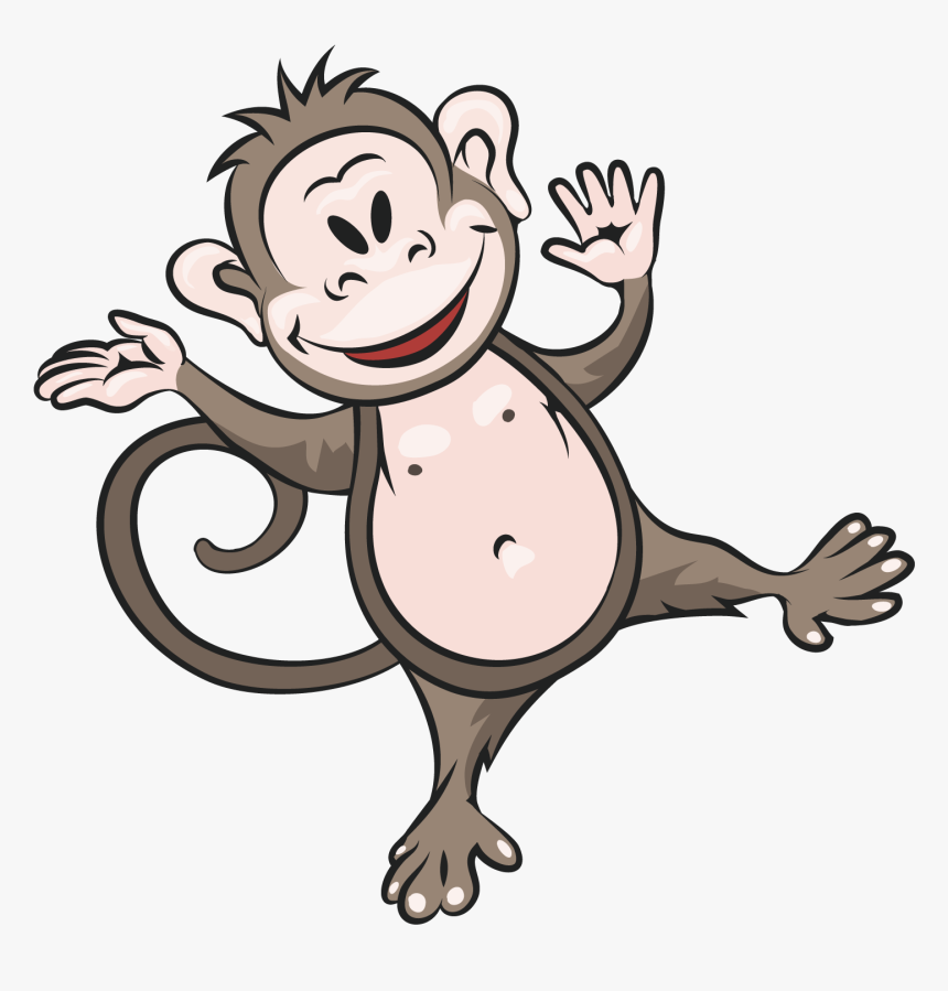 Kisspng Monkey Hippopotamus Rhinoceros Clip Art Cute - Clip Art, Transparent Png, Free Download