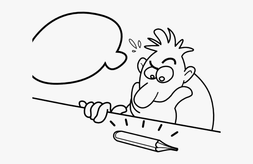 Man Thinking Clipart - Man Thinking Clipart Drawing, HD Png Download, Free Download