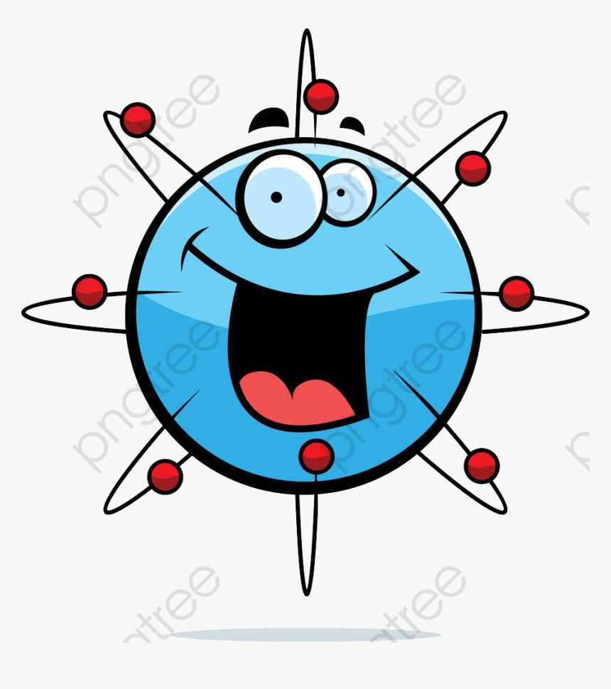 Transparent Atoms Clipart - Cartoon Atom, HD Png Download, Free Download