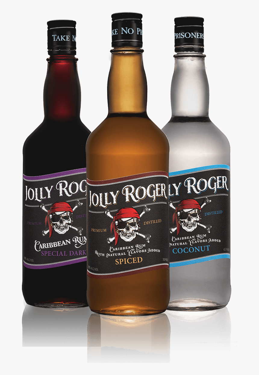 Flavors Bottles - Jolly Roger Spiced Rum, HD Png Download, Free Download