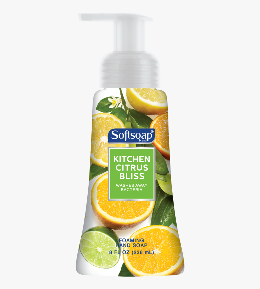 Transparent Foam Soap - Softsoap Citrus Foaming Soap, HD Png Download, Free Download