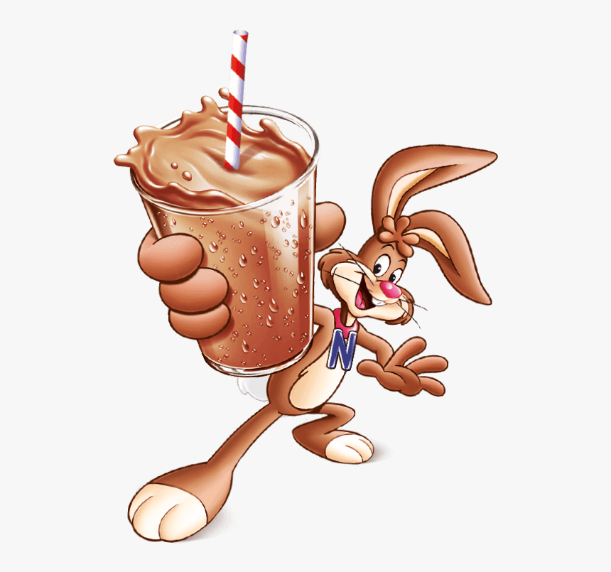 Chocolate Nesquik Breakfast Food - Chocolate Milk Nesquik Bunny, HD Png Download, Free Download