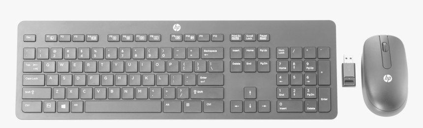 Hp Slim Wireless Keyboard And Mouse , Png Download - Hp Slim Wireless Keyboard And Mouse, Transparent Png, Free Download