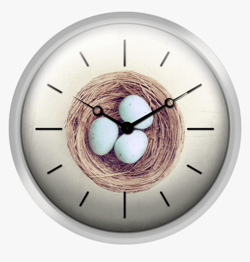 Eggs Bird Nest - Wall Clock, HD Png Download, Free Download