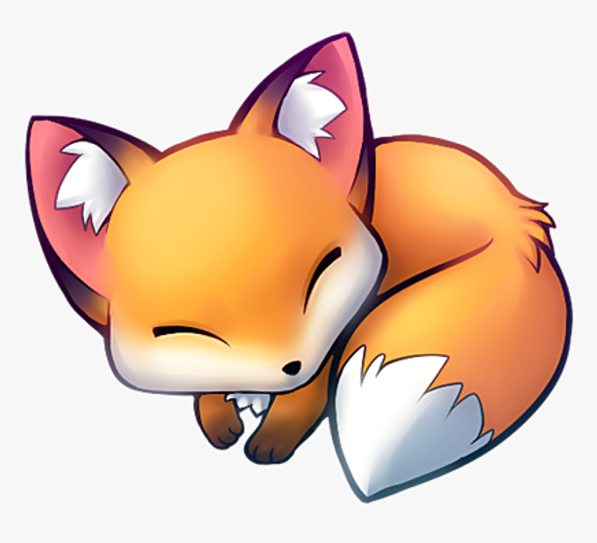 Fox Tilki Animals Hayvan Animal Loveit Pets & Animals - Cute Sleeping Fox Drawing, HD Png Download, Free Download