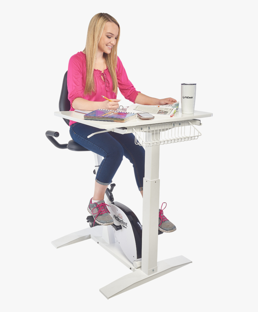 170807-698 - Cardiodesk Student Varsity Bike Desk, HD Png Download, Free Download