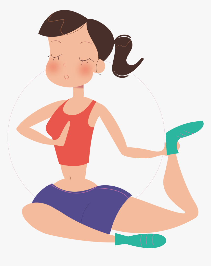 Collection Of Free Yoga Drawing Girl Download On Ui - Cartoon, HD Png Download, Free Download