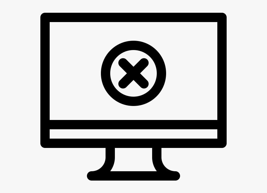 Computer Denied Rubber Stamp - Time Monitor Icon, HD Png Download, Free Download