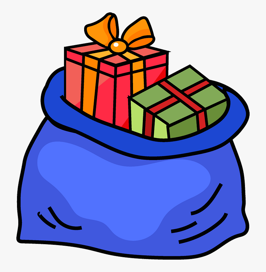 Sack With Gifts Clipart, HD Png Download, Free Download