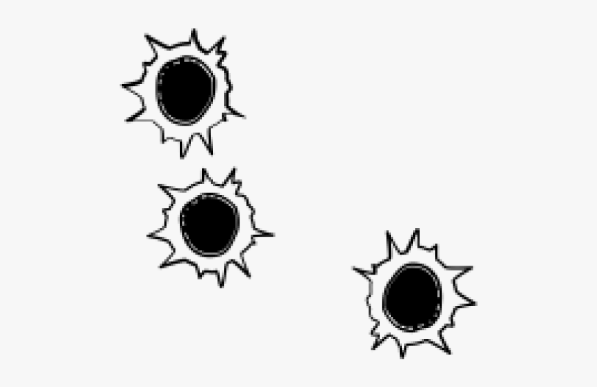 Bullet Hole - Bullet Holes Black And White, HD Png Download, Free Download