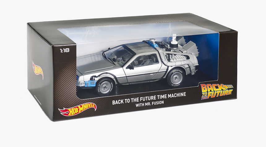 Delorean Back To The Future Hot Wheels Escala 1 8, HD Png Download, Free Download