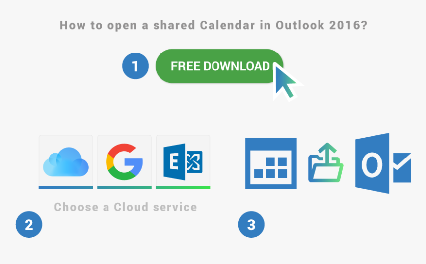 How To Open Shared Calendar In Outlook - Microsoft Exchange Server, HD Png Download, Free Download