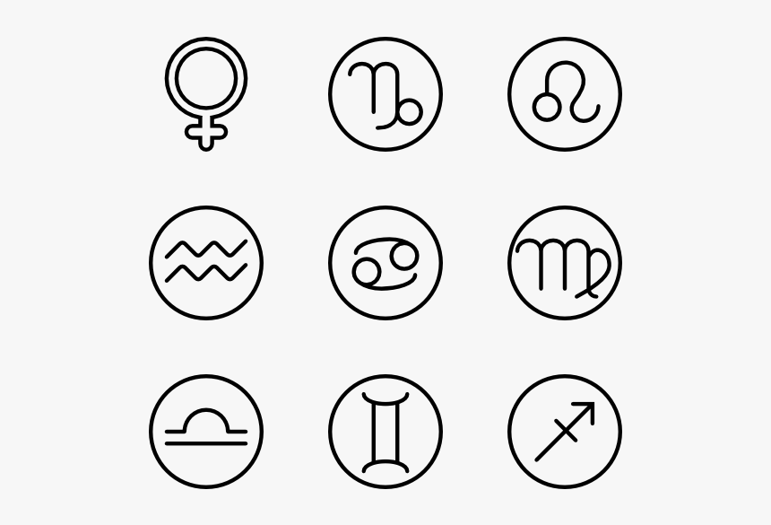 Symbols Vector Zodiac - Feelings Png, Transparent Png, Free Download