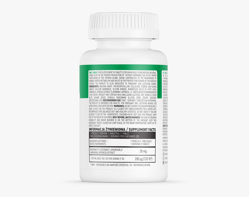 Ostrovit Kelp 250 Tabs - Caffeine, HD Png Download, Free Download