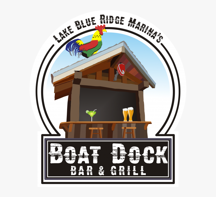 Bar And Grill Clipart Png - Lake Blue Ridge Marina, Transparent Png, Free Download