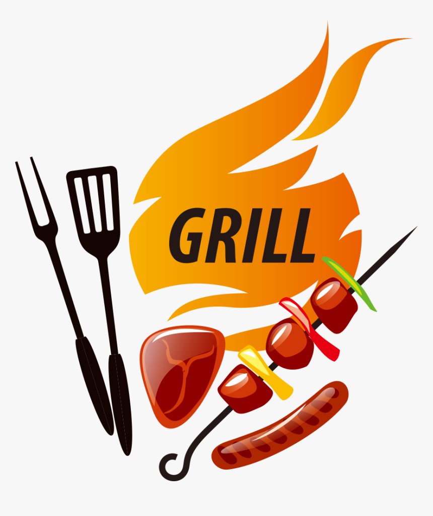 Barbecue Chicken Shish Kebab - Chicken Grill Logo Png, Transparent Png, Free Download