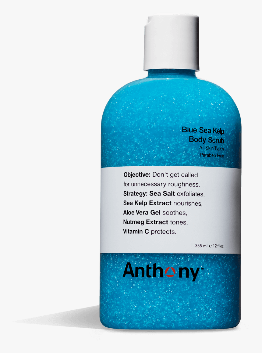 Anthony Logistics Blue Sea Kelp Body Scrub 355ml - Anthony Face Wash, HD Png Download, Free Download