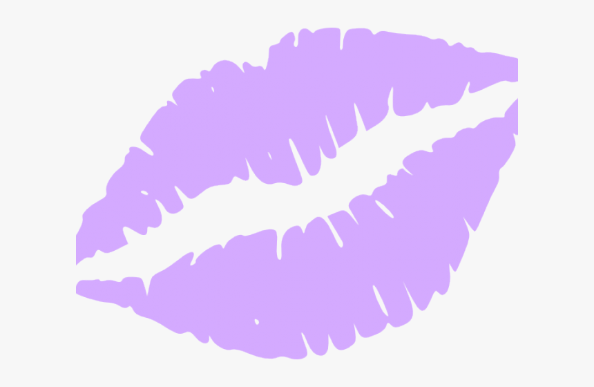 Transparent Kiss Mark Clipart - Purple Lips Clip Art, HD Png Download, Free Download