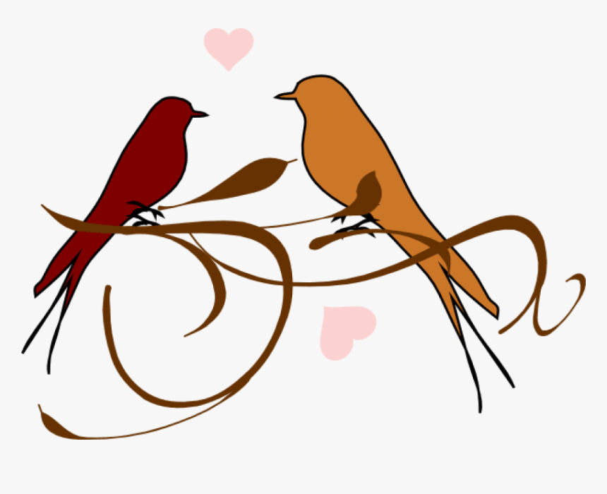 Free Png Download Love Birds Png Images Background - Birds Nest Clipart Black And White, Transparent Png, Free Download