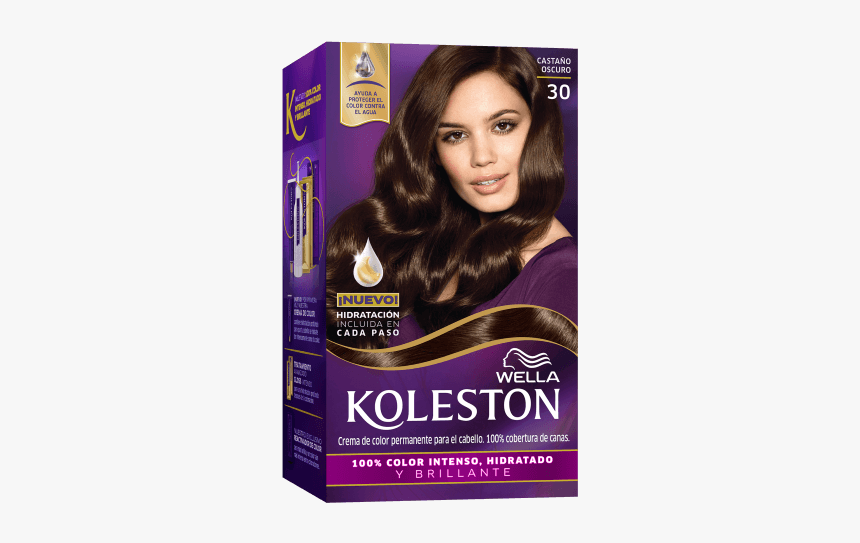 Permanent Hair Color Cream Dark Brown - Chocolate Brown Koleston Hair Color, HD Png Download, Free Download