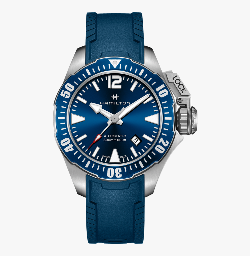 Khaki Navy Frogman Auto Automatic Watch"
 Class="gallery - Hamilton Khaki Navy Frogman 42mm, HD Png Download, Free Download