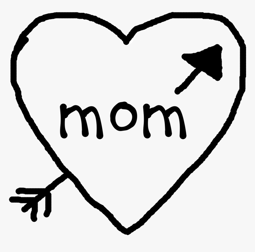 Image Of Bad Mom Tattoo Decal - Heart, HD Png Download, Free Download