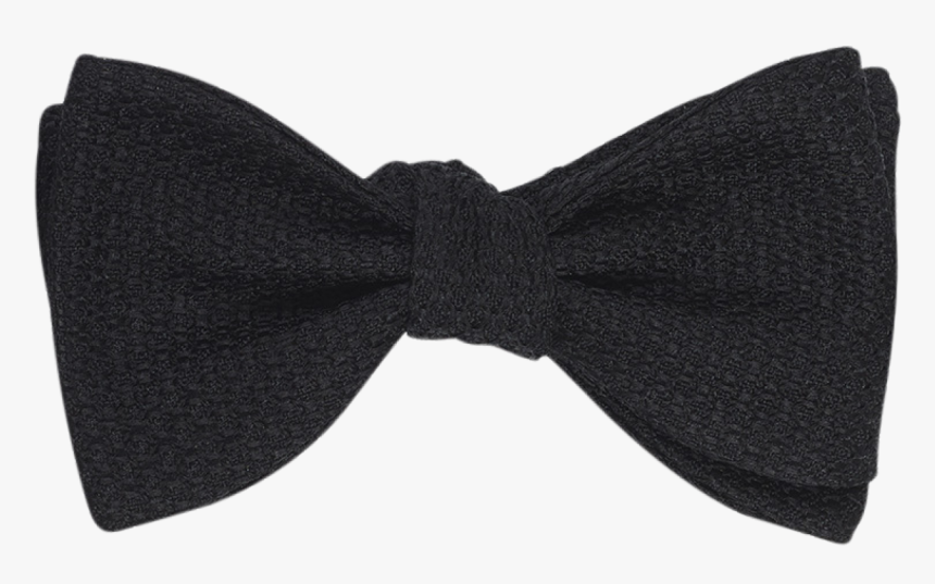 Black Grenadine Silk Bow Tie"
 Title="black Grenadine - Bow Tie, HD Png Download, Free Download