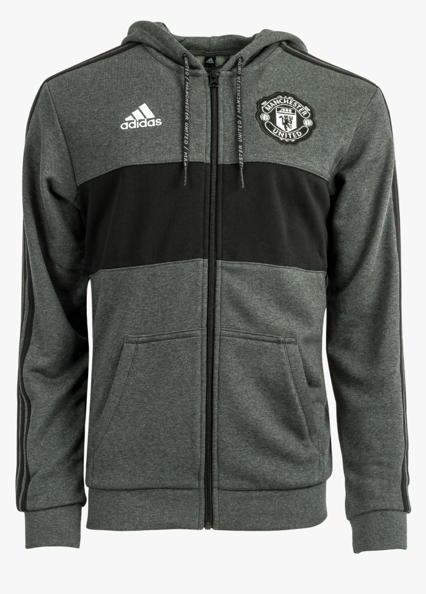 Manchester United Full Zip Hoodie - Manchester United Track Jacket, HD Png Download, Free Download