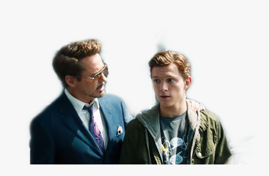 #robertdowneyjr #tomholland #marvel #spiderman #ironman - Homecoming Tony Stark, HD Png Download, Free Download