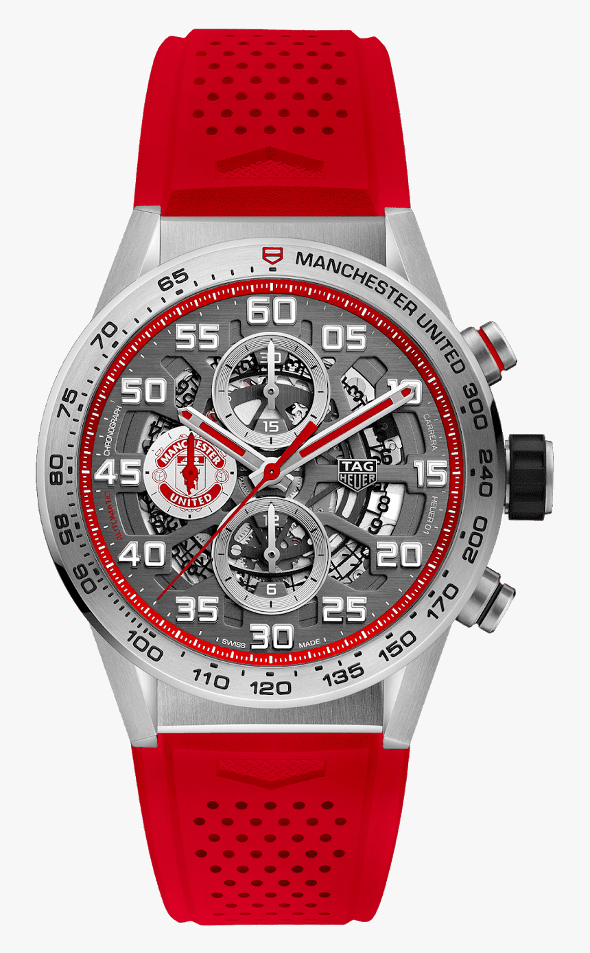 2018 Manchester United Special Editions - Tag Heuer Men's Car201m.ft6156 Carrera Chronograph, HD Png Download, Free Download