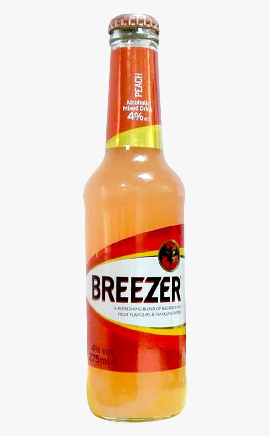 Bacardi Breezer Peach Btl - Orange Bacardi Breezer, HD Png Download, Free Download