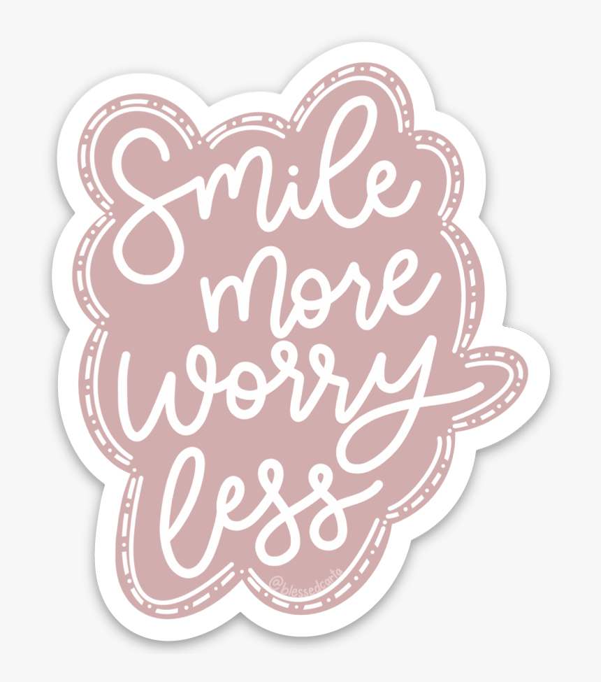 Smile More Worry Less - Illustration, HD Png Download, Free Download