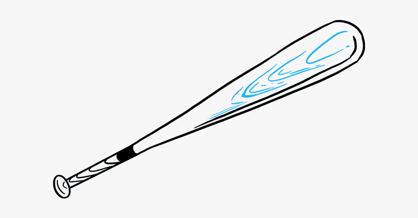 How To Draw Baseball Bat - Small Baseball Bat Black, HD Png Download, Free Download