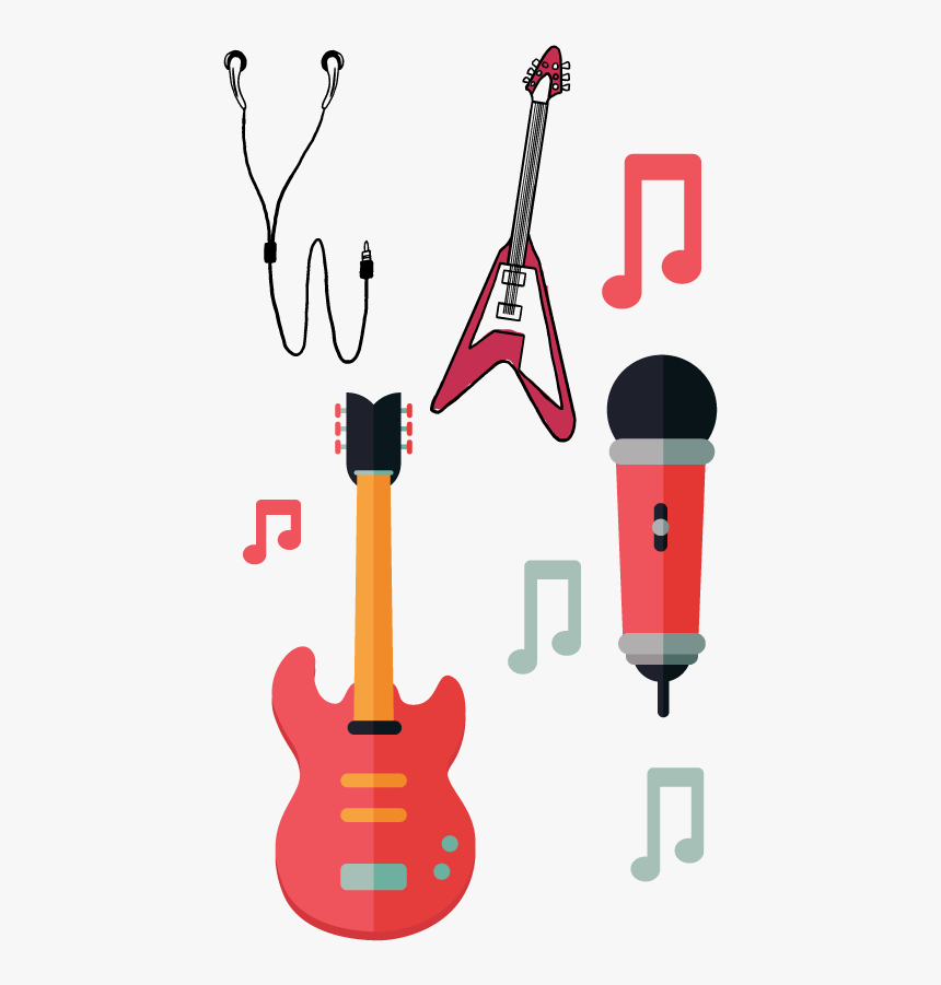 Guitar Clipart Microphone, HD Png Download, Free Download