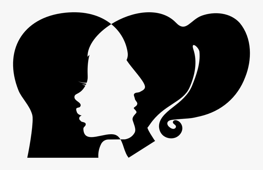 Transparent Man Head Silhouette Png - Head Man And Woman Silhouette Png, Png Download, Free Download