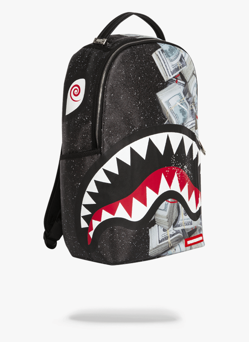 Transparent Shark Teeth Png - Sprayground Money Powder Shark, Png Download, Free Download